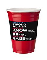 4 Pack of Vinyl Decal Stickers for Disposable Cups/Strong Woman Nasty Woman