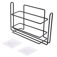Meidexian888 Roll Holder Storage Rack,Kitchen Racks Debris Storage Rack Bathroom Paper Towel Roll Holder