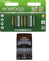 8 Pack Panasonic Eneloop Botanic AAA Batteries 750mAh Ni-MH Rechargeable BK-4MCCE + Kodak AA/AAA Charger