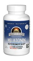 Source Naturals Sleep Science Melatonin 2.5 mg Orange Flavor - Helps Promote Sleep - 120 Lozenge Tablets