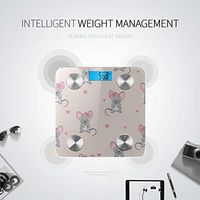 Bluetooth Scales Digital Weight Cartoon Cute Interesting Animal Mouse Bath Scales Digital Body Fat Composition Monitor Analyzer with Smartphone App for Body Management-396 Lbs
