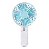 Meet&sunshine Mini Clip Fan Handheld Fan, with Stand Cradle USB Wind Blower Indoor Outdoor Fan (Blue)