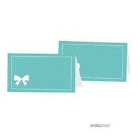 Andaz Press Table Tent Place Cards, Party & Co Blank, 20-pack, For Themed Party Favors, Diamond Inspired Table Settings, Decor, Decorations