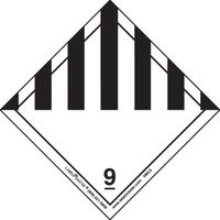 Labelmaster HML9C Miscellaneous Dangerous Goods Label, Paper, Hazmat, 4" x 4" (Pack of 100)