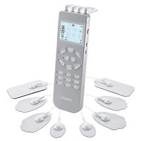 Naipo Tens Unit Muscle Stimulator,Muscle Tens EMS,Electronic Massager Pulse,FDA, Dual Channel,6 Massage Modes,24 Experien,20 Intensity Levels for Pain Relief Therapy,10 Pads, LCD Screen, 3 AAA BAT