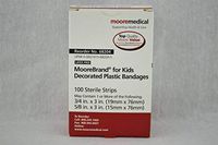 Moore Medical Kids Decorated Bandage 3/4' X 3" - Box of 100