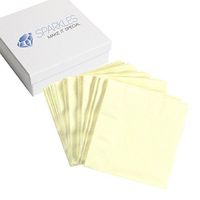 Sparkles Make It Special 50 pcs 2-Ply 5" inch Paper Napkins - Ivory - Cocktail Drink Party Wedding Reception