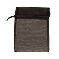 JAM PAPER Sheer Bags - Small - 4 x 5 1/2 - Black - Sold Individually