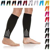 NEWZILL Compression Calf Sleeves (20-30mmHg) for Men & Women - Perfect Option to Our Compression Socks - For Running, Shin Splint, Medical, Travel, Nursing, Cycling (S/M, White)