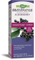 Nature's Way Sambucus Night Time Elderberry Syrup 4 Ounce (Pack of 2)