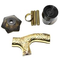 Nautical World Vintage Solid Brass Handle Antique Style Victorian Wood Walking Stick Cane Gifts, Affordable Gift Decorative Walking Cane Fashion Statement for Men/Women/Seniors/Grandparents! Item