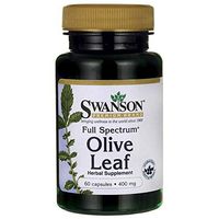 Swanson Full Spectrum Olive Leaf 400 Milligrams 60 Capsules