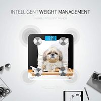 Bluetooth Electric Scales for Weight Dog Eats Bed Drink Isolated On Digital Scale Body Fat Composition Monitor Analyzer with Smartphone App for Body Management-396lbs