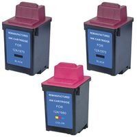 Amsahr 12A1970 Remanufactured Replacement Lexmark Ink Cartridges for Select Printers/Faxes
