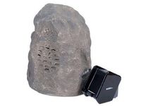 C2G/Cables to Go Audio Unlimited 900MHz Wireless Indoor/Outdoor Rock Speaker (Rechargeable) with Dual Power Transmitter, Granite (SPK-ROCK3)