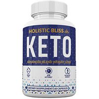 Holistic Bliss Keto - Burn Fat Fast for Energy Hack - Beta BHB - Gluten Free - 30 Day Supply - 60 Capsules