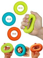 Grip Strength Trainer,Hand Grip Strengthener ,Forearm Grip Workout - Grip Trainer Silicone Rings for Rock Climbing, Athletes & Stress Relief & Rehabilitation, 3 Resistance Levels(3 PCS)