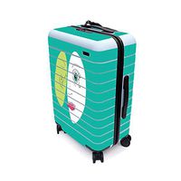 MightySkins Skin for Away The Bigger Carry-On Suitcase - Sick Face | Protective, Durable, and Unique Vinyl Decal wrap Cover | Easy to Apply, Remove, and Change Styles | Made in The USA