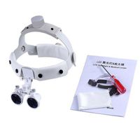 Dental 3.5X420mm Surgical Medical Binocular Headband Loupes DY-108 White by SuperElight