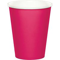 Celebrations 96-Count 9 oz. Hot/Cold Cups, Hot Magenta