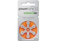 90 x Size p13 PowerOne Hearing Aid Batteries