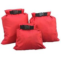 BeesClover New 3Pcs Waterproof Dry Bag Storage Pouch Rafting Canoeing Boating Kayaking Carrying Valuable Perishable Items 1.5+2.5+3.5L R One Size