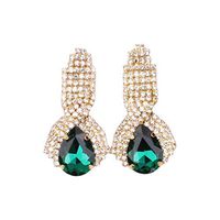Hot Sale! Dangle earrings, Women Girls Jewelry Luxury Rhinestone Drop Earrings For Wedding Engagement Party (B)