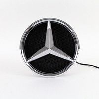 IHEX Auto Xenon White Illuminated LED Car Logo Grid Badge for Mercedes Benz A/B/C/CLS/E/GLK/GL/R Series Front Grille LED Emblem Light