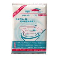 Afazfa💗💗10pcs Toilet Seat Covers Paper Travel Biodegradable Disposable Sanitary (White)