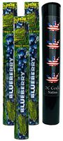 Herb Airtight Tube Pocket Protector with Cyclones Blueberry Hemp Cones 3 Count DC Crafts Nation- Flag Leaf