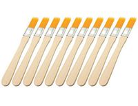 LBY 10pcs Household Cleaning Dusting Brush,135mm(5.31'') Paint Brush Small Size Keyboard Brush Computer Notebook Dusting Brush, Yellow Natural Bristles, Wooden Handle