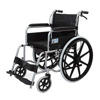 MEI Walker Lightweight Aluminium Self Propelled Wheelchair，Foldable Portable Double Handbrake Toilet Chair