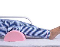 LUCKYYAN Knee Joint Pad,Memory Cotton Knee Elevation Pillow , Lower Limb Anti-bedsore Pads,Pink ,30.8 x 19 x 10 cm