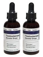 2 Pack Arete Nutrition Testoosterone Booster with Longjack Sublingual Drops