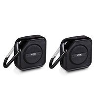 TDK Life On Record A12-2PK Trek Bluetooth Wireless Speaker, 2 Pack (Black)