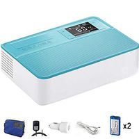 ZHHID Smart Insulin Cooler Box Refrigerated Case Mini Cold Boxes Portable Drug Reefer Car Small Refrigerator,Double-Battery