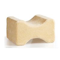 Under Knee Pillow for side sleepers, Sciatica Relief, Back Pain, Leg Pain, Pregnancy, Hip and Joint Pain (Cream color)