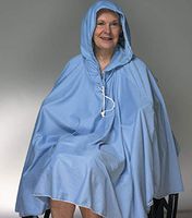 Shower Poncho - Short Back w/Hood, 34" L (Front) 23"L Back - 1 Each/Each