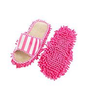 New Design 2pc Lazy Cleaning Foot Cleaner Shoe Mop Slipper Microfiber Soft Wearable, Lazy Mop Slippers - Floor Cleaning Slippers, Foot Locker Shoe Cleaner, Orange Shoe Polish, Shoe Cleaning Products