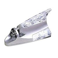 Kiode Shark Fin Car LED Wind Light, Roof Antenna Shark Fin Safe Warning Flash Lamp, Battery Powered Ultra Bright LED Standard Police Beacon