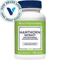 The Vitamin Shoppe Hawthorn Extract, with Standardized and Whole Hawthorn, Powerful Antioxidant That Supports Cardiovascular Health, Supports Cellular Health (100 Capsules)