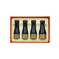 Cigar Filter Holder Mouthpiece Portable Set for Men and Women Short Cigar Holder with Gift Box (Gold)