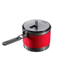 Bowl Camping Cooking Sets Portable Camping Pot And Gathering Ring Soup Pot Outdoor Pot Set Walking Outdoor Cookware 2-5 People Household tableware, retro bowl (Color : Red, Size : 5.74.5IN)