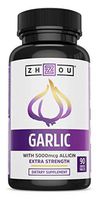 Extra Strength Garlic with Allicin - Powerful Immune System Support Formula - Enteric Coated Tablets for Easy Swallowing - Feel the Allicin Difference - 3 Month Supply