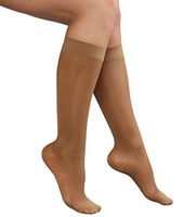 Advanced Orthopaedics Ladies Compression Knee High Socks, Fawn, Large