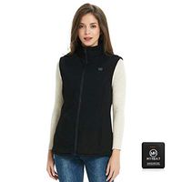 MYHEAT Women's Fleece Heated Vest with Battery Pack Lightweight Breathable for Winter