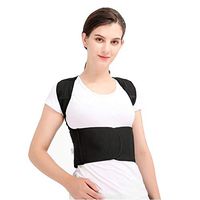 ZFF Breathable Back Posture Corrector for Men & Women - Adjustable Upper Back Straightener - Shoulder Support Strap (Size : XL)