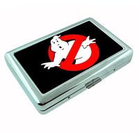 I Love the 80's Pop Icon No Ghost S2 Silver Cigarette Case Metal Wallet Id Holder 4" X 2.75" RFID Protection