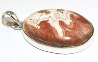 Sterling Silver Jasper Pendant Jewellery PEND475