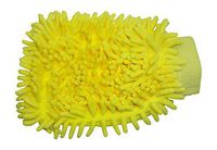 Best Vacuum Filter Yellow Two Sided Microfiber Wash and Dusting Mitt Glove with Elastic Wrist Band Designed & Engineered